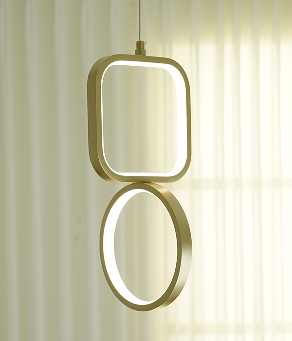 LED 덴비 펜던트조명, 식탁등 (골드 LED10W)