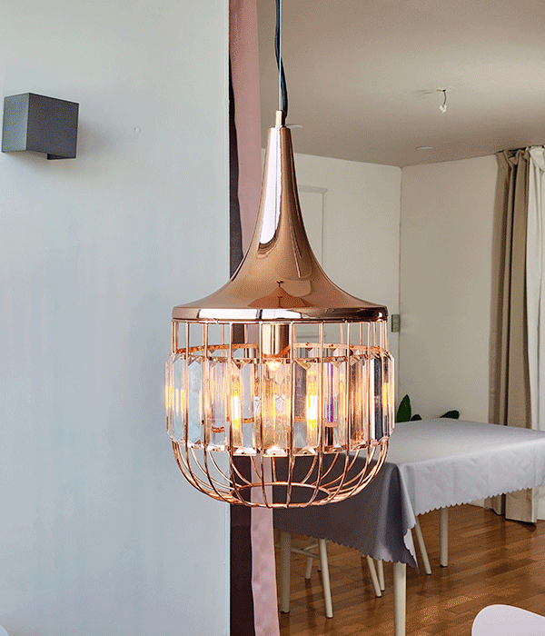 펠리1등 식탁전등 크리스탈식탁등